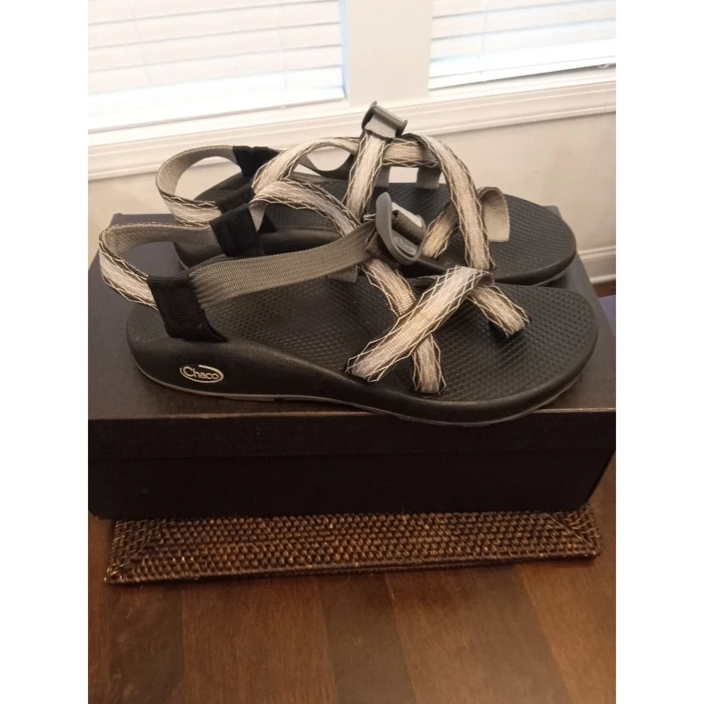 Chaco Womens Prism Gray Hiking Strappy Beach Sandals Shoes Size 11
